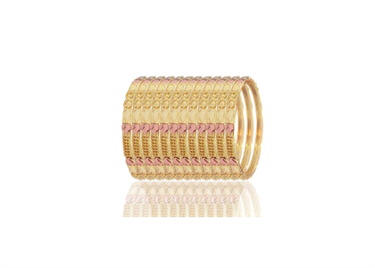 Two Tone Plated Fashion Bangles